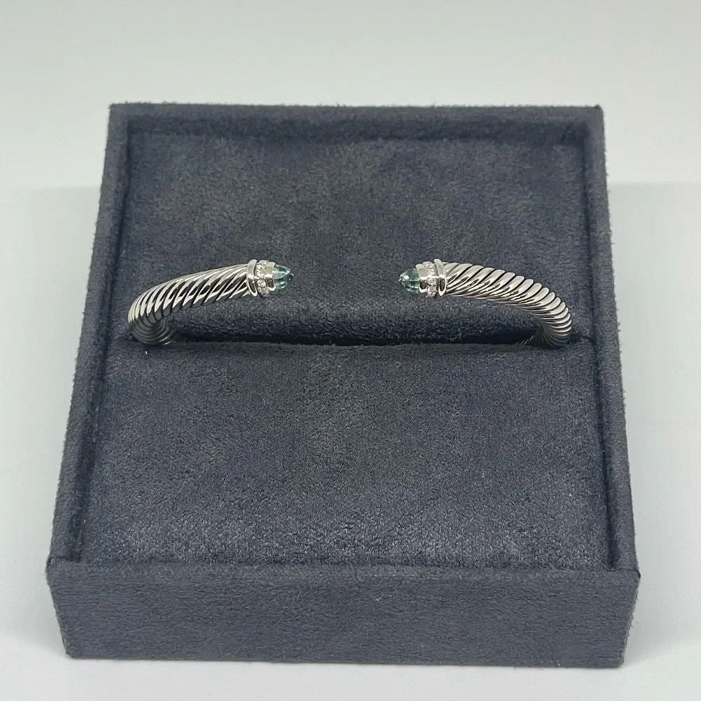 David Yurman Cable Classics 5mm Bracelet with Diamonds - Picture 5 of 10